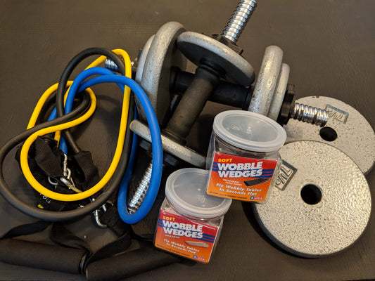 Stabilize Gym Equipment with Wobble Wedges®