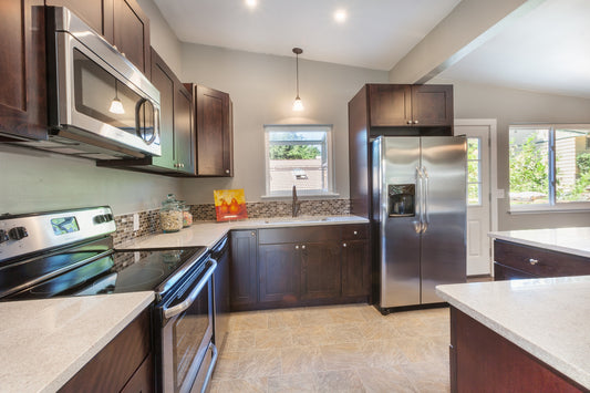 A kitchen with appliances