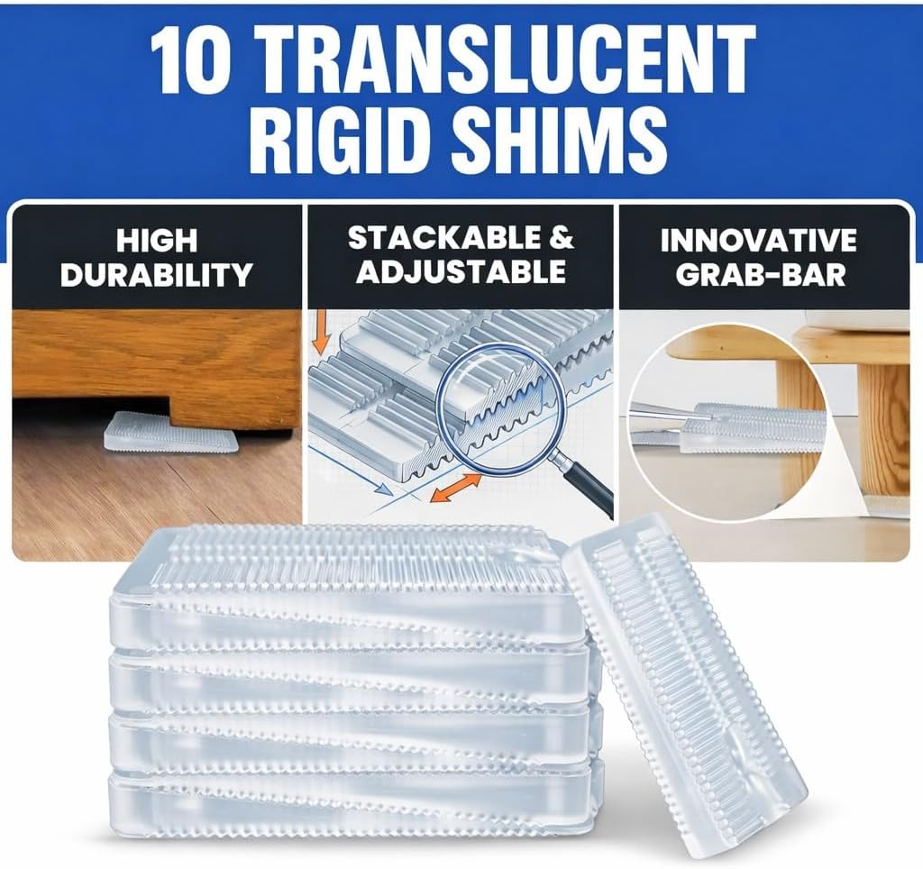 Translucent rigid Wobble Wedges highlighting their stackable design and functional features.